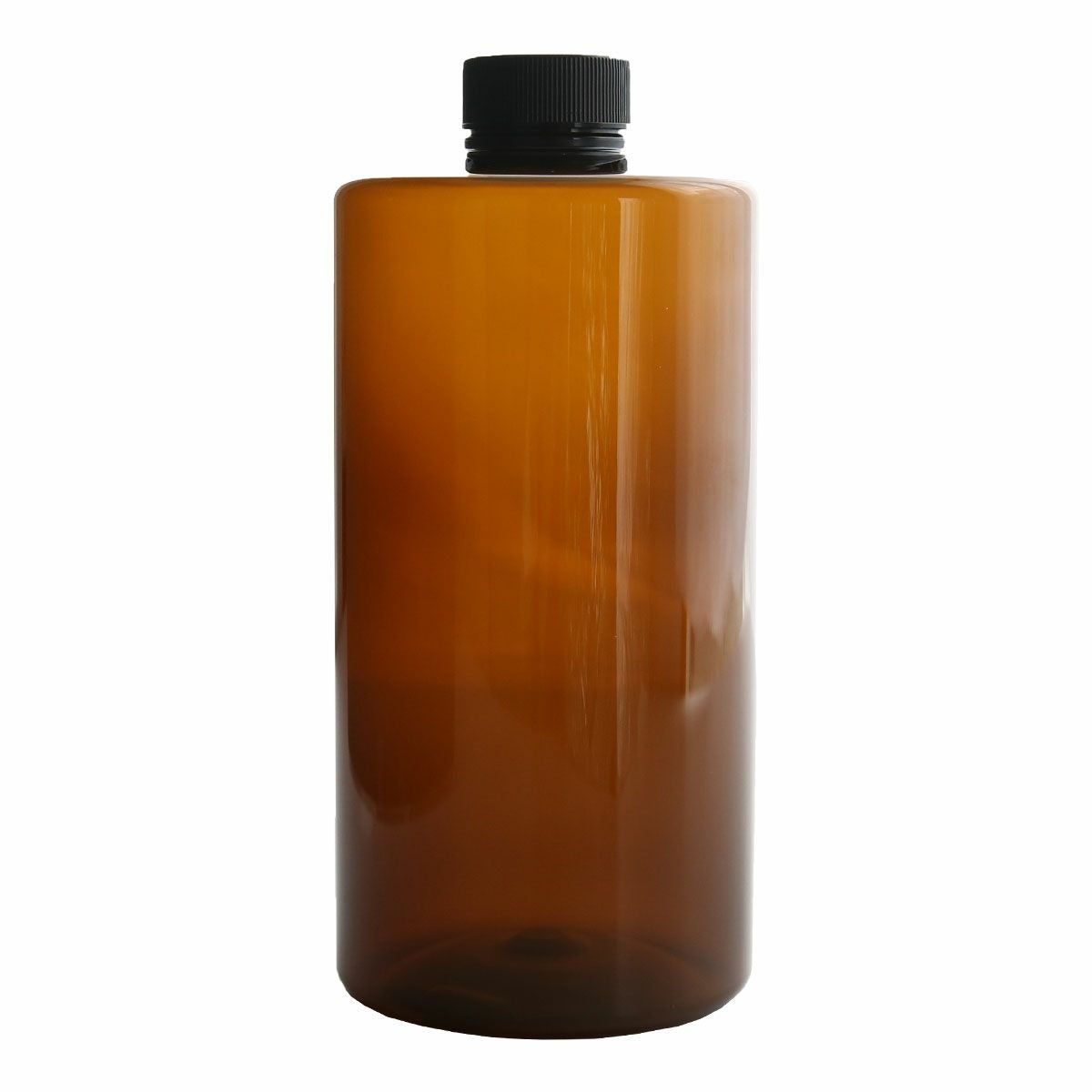 今だけP10倍】アンバープラボトル・平キャップ[1000ml]／1個