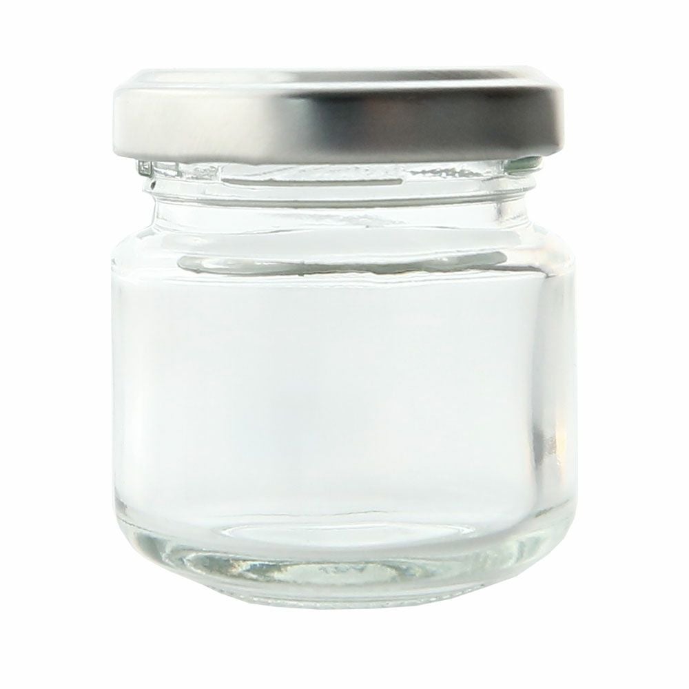クリアガラスジャー・シルバーキャップ[35ml]／1個 | マンデイムーン
